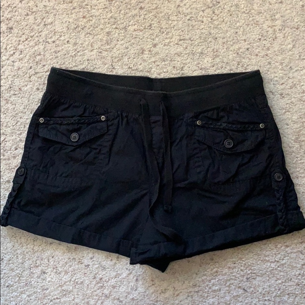Mossimo Supply Co Black Elastic Waist Shorts